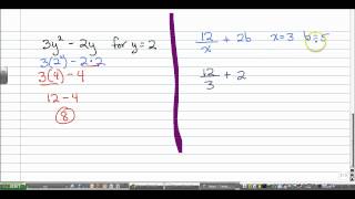 Variables and Algebraic Expressions