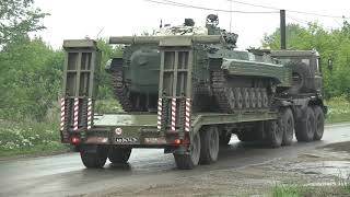Марш военной техники из Оренбуржья в Самару для участия в параде к 75-летию Победы