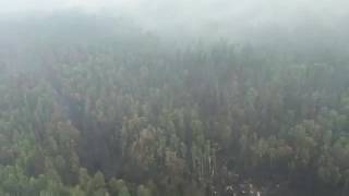 Видео с места крушения Ил-76 в Иркутской области