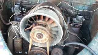 Tatra T600 1951 Tatraplan engine running
