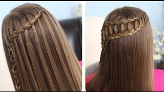 Плетение "Необычный водопад" и "Кружево из кос"