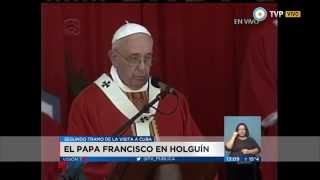 Visión 7 - Francisco visitó Holguín en su tercer día en Cuba (1 de 2)