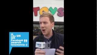 The JD Show protests at Toys R Us