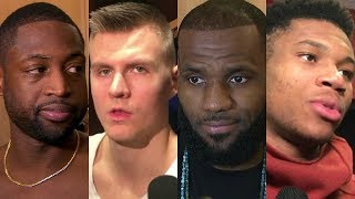 NBA post-game interviews 11.7 [LeBron James, Dwyane Wade, Kristaps Porzingis, Greek Freak] | ESPN