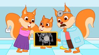 Famille d'Écureuil - Pastèque dans l'estomac Animé 2024 en Français