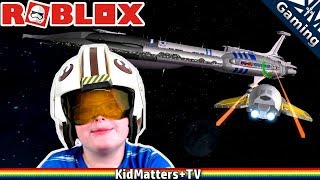 SPACE BATTLE | Roblox | Star Wars | Cruisers and Space Fighters. Droids vs Clones [KM+Gaming S02E77]