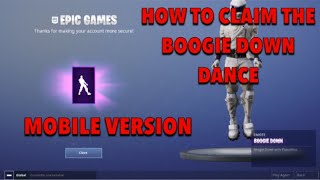 HOW TO GET THE BOOGIE DOWN DANCE IN FORTNITE MOBILE