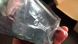 Setting ORICO 6218US3 2.5 3.5 inch HDD SSD Hardisk Docking Test