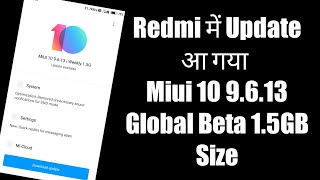 Redmi 4 Miui 10 9.6.13 Global Beta Update || Miui 10 9.6.13 Redmi 4 || Miui 10 9.6.13 Rollout