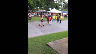 Drunk couple fail red shirt