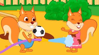 Famille d'Écureuil - Fontaine à tuyau d'eau Animé 2022 en Français