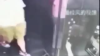 Girl pooping in an elevator
