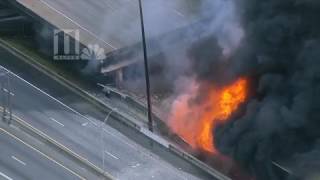 Interstate 85 collapses in Atlanta in massive fire