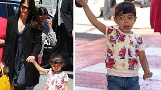 Aishwarya Rai Bachchan & daughter Aaradhya Bachchan RETURN from Cannes 2014