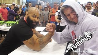 Arm Wrestling vs C.T. Fletcher | Furious Pete