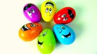 HUEVOS KINDER SORPRESA DE CARITAS| HAPPY FACE KINDER SURPRISE EGGS!!