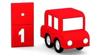 4 машинки - 3D мультфильм про цвета и цифры. Классика для малышей