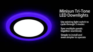 Minisun Tri-Tone LED Downlight Panels