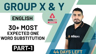 Air Force X Y Group 2020 | English | 30+ Most Expected One Word Substitution (Part-1)