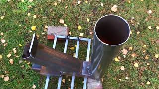 D.I.Y. Rocket Stove - test #1