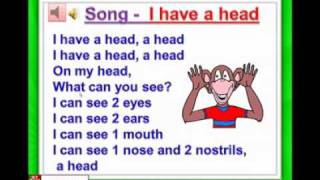 English for Kids,ESL Kids Lessons - Body Parts Course 1 Lesson 7  Body Parts