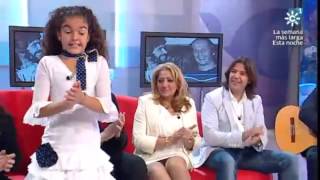 claudia la chispa canta el tema la leyenda del tiempo  de camaron