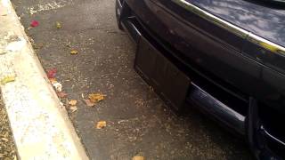 Retractable licence plate