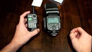 Neewer FT-16s Flash triggers - demonstration of features and use