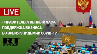 «Правительственный час» по вопросам поддержки бизнеса в период распространения коронавируса — LIVE