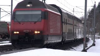 High-speed railway line - SFS im Schnee
