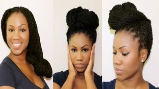 4 Styles For Marley/Senegalese Twists Part 2