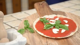 Pizza in padella croccante senza glutine e senza lattosio