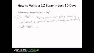 How to write a 12 Essay for SAT in 10 days part 4-4