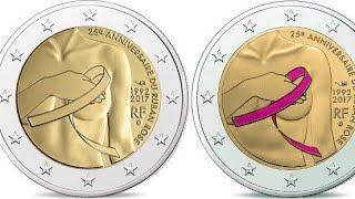 ?LUCHA CONTRA EL CÁNCER DE SENO / NUMISMÁTICA  / MONEDAS CONMEMORATIVAS