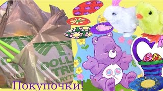 Dollar Tree Store Haul ГОТОВИМСЯ К ПАСХЕ! Влог Vlog Покупки. Игрушки