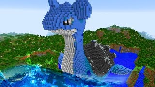 MINECRAFT vs POKEMON GO : GIGA LAPRAS VS REZENDEEVIL !!