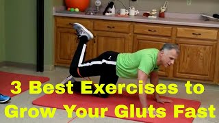 3 Best Exercises To Grow Your Gluts FAST. (Booty, Butt, Buttocks Growth)