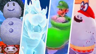 Evolution of Snow Levels in Super Mario Games (1988 - 2017)