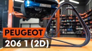 Как заменить поликлиновый ремень двигателя PEUGEOT 206 1 (2D) [ВИДЕОУРОК AUTODOC]