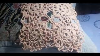 Урок 53.Ажурный квадрат № 3. Вязание крючком.