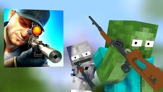 SNIPER 3D GUN SHOOTER CHALLENGE - Minecraft Animation