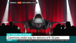 US delivers first of 30 F-35 jets to Turkey in a ceremony