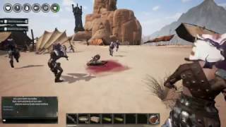 Разносим базу итальяшек,второй заход,официальный сервер Conan Exiles