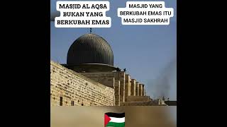 Pasti banyak yang mengira masjid al aqsa itu yang berkubah emas