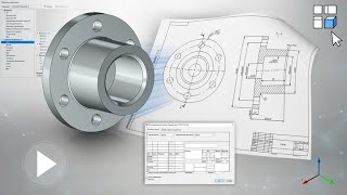 T-FLEX CAD 15 - Создание чертежа по 3D модели (2D проекции)