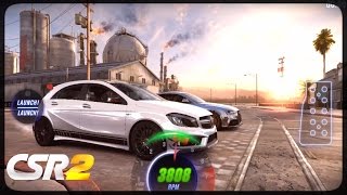 CSR Racing 2 - Live races on  Mercedes A 45 AMG, Best car Tier 2