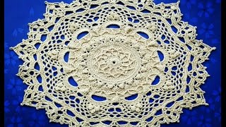 МК Салфетка "Эмили" 9-10 ряды How to crochet dolly "Emily" 9-10 rows