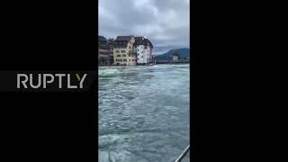 Switzerland: Thunderstorms cause river swelling and flooding in Lucerne