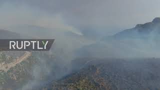 Turkey: Drone shows Bodrum engulfed in smoke amid efforts to fight wildfires