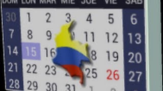 Calendario Festivos Colombia